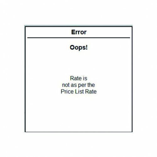 Customer Wise Price control